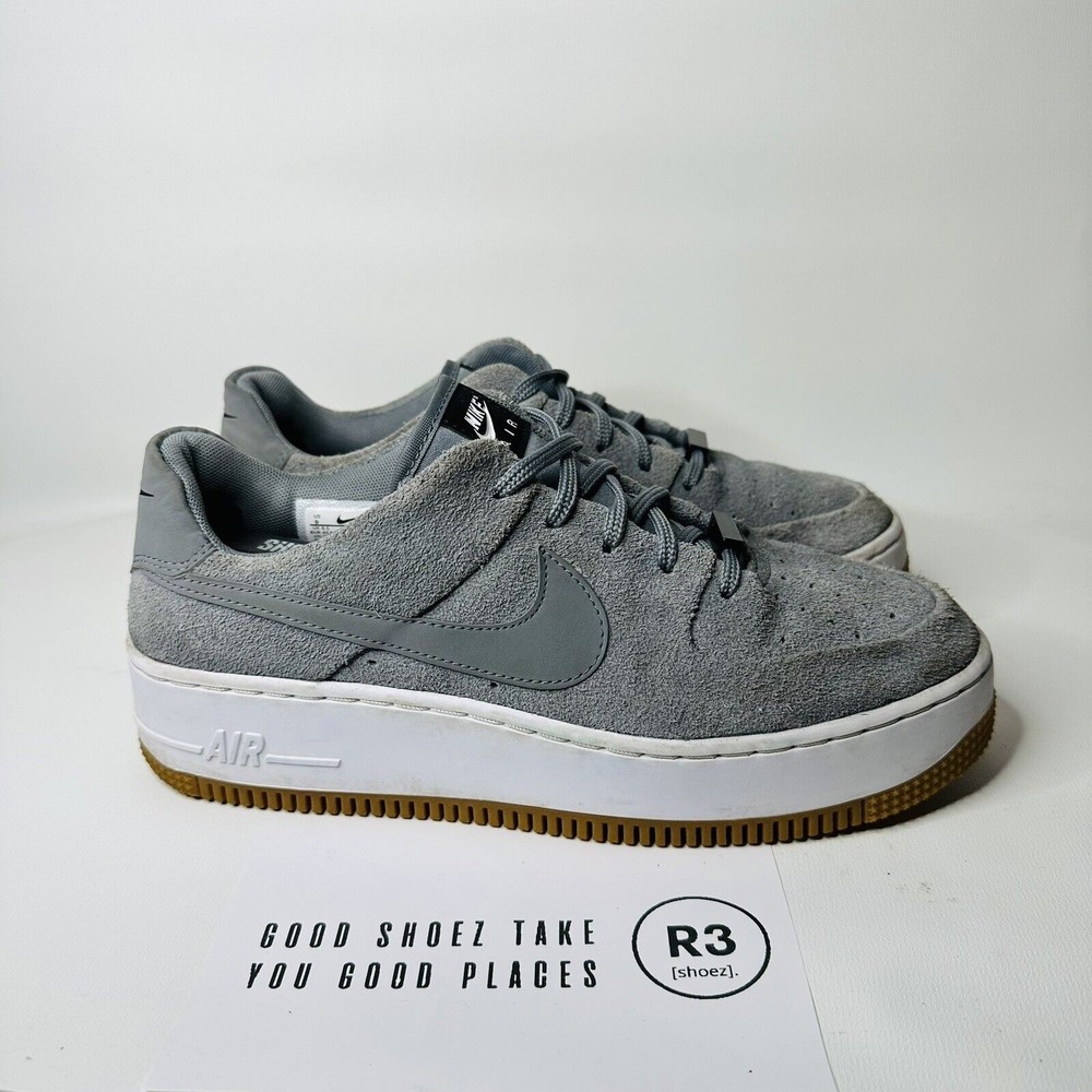 Nike Air Force 1 AF1 Sage Low Cool Grey Shoes Women's Size 9